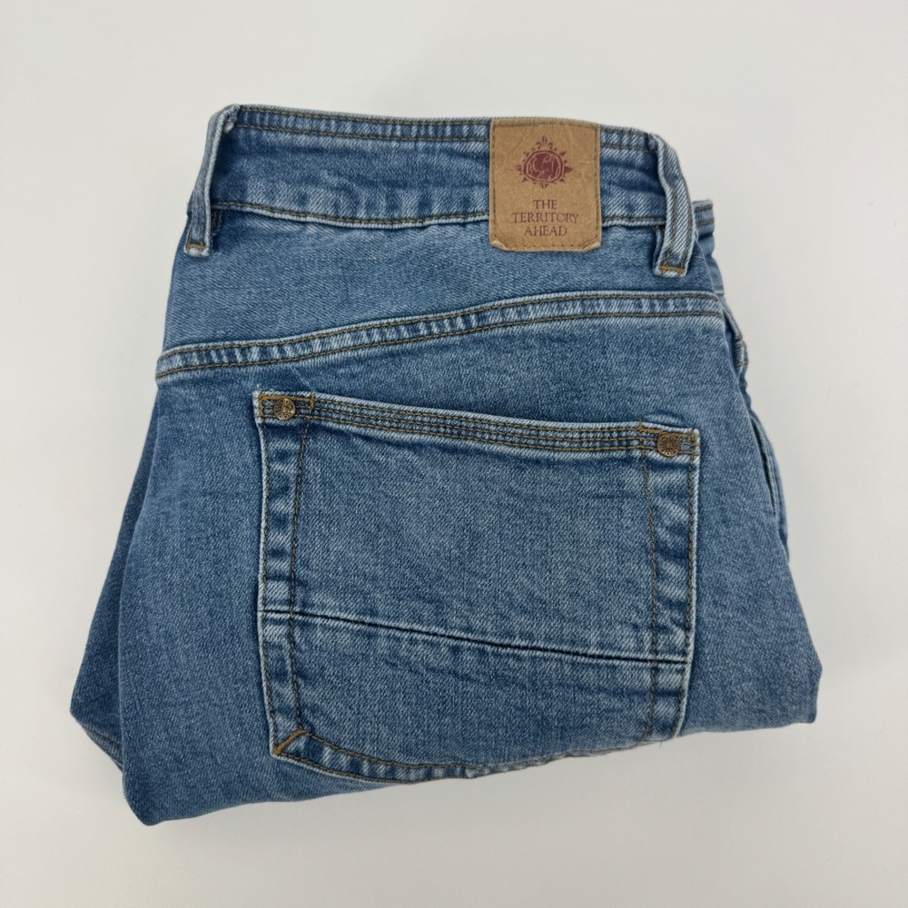 The Territory Ahead Mens Classic Fit Ringspun Blue Denim Jeans 36x30